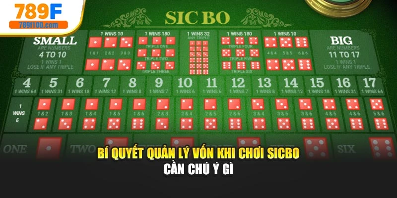 Bí quyết quản lý vốn khi chơi Sicbo cần chú ý gì